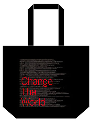 ｢Change the World」ロゴ入りトートバック